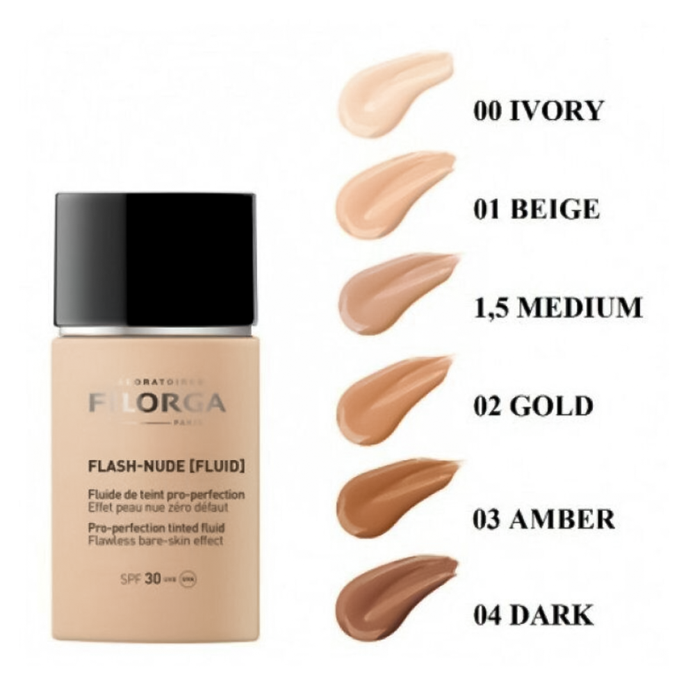 Filorga Flash Nude - Fluide De Teint Pro-perfection Teinte N°03 Nude Amber - Neuf Sous Blister